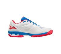 Mizuno Wave Exceed Light Padel, Men's Trainers, White/OperaRed/Peace Blue, 42.5 EU, White Operared Peace Blue, 9.5 UK