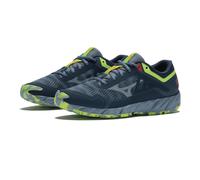 Mizuno Women's Wave Ibuki 3 Trail Running Shoe, VIndigo/SubduedB/NeoLime, 5 UK