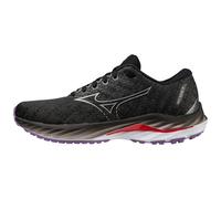 Mizuno Wave Inspire 19 Women's (D Width) Running Shoes, Black/Silver - 4 UK
