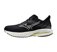 Mizuno Wave Inspire 21 Running Shoes for Pronation, Size 38 (EU), Black/White/Light Yellow - Supportive Comfort for Runners