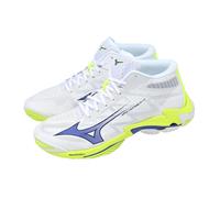Mizuno Wave Lightning Elite White Blue Volt Men Volleyball Shoes V1GA2605-39