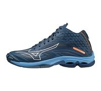 Mizuno Wave Lightning Z7 Mid, Unisex Adult Handball Shoes, Darkdenim White Bluejasper, 14.5 UK