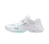 Mizuno Wave Lightning Z8 Women's Indoor Court Shoes | UK 7 in White/Blue Tint