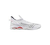 Mizuno Wave Mirage 5 White/Black 2026 Sneakers, White, Black, Red, 12.5 UK