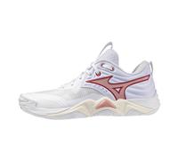 Mizuno Wave Momentum Elite Women's Indoor Court Shoes | UK 7.5 in White/Rose Elegance/Lava Falls