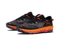 Mizuno Wave Mujin 10 - Trail running shoes - Women's Black / White / Hot Coral 36.5