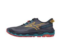 Mizuno - Wave Mujin 11 Odysseygray Citrus Fierycoral2 - 9 - Trail shoes