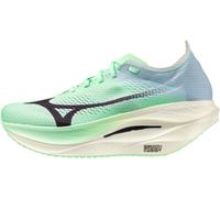 Mizuno Wave Rebellion Pro 3 Running Shoes Green Lightweight Racing Run Trainers
