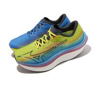 Mizuno Wave Rebellion Pro Yellow Blue Rainbow Men Racing Running ShoeJ1GC2317-51