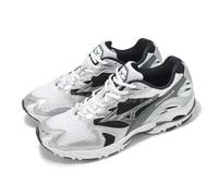 Mizuno Wave Rider 10 White Silver Black Men Unisex Casual Shoes D1GA2104-05