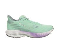 Mizuno Wave Rider 28 Womens Running Shoes Green Cushioned Sports Run Trainers
