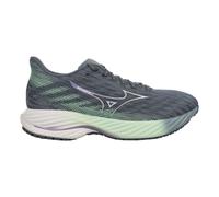 Mizuno Wave Rider 28 Neutral Running Shoe Women - Petrol, White, Size 6