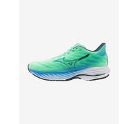 Mizuno Wave Rider 28 Mens Running Shoes Green Cushioned Sports Training Trainers
