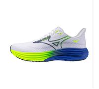 Mizuno Wave Rider 29 Men's Running Shoes, White/Estate Blue/Lightning Yellow - 9.5 UK