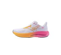 Mizuno Wave Rider 29, Unisex Adult Running Shoes, White Tang Orange Pink Tetra, 10.5 UK