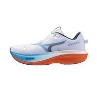 Mizuno Wave Rider 30 Men's Running Shoes | UK 9 in White/Blue Jewel/Orange
