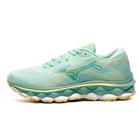 Mizuno Wave Sky 7 Womens Running Shoes | Running Trainers | Mint / White / Sun | UK Size 6