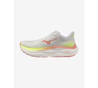 Mizuno - Road running shoes - Wave Sky 9 Ws GF White/Desert Flower/Lime Pulp for Women - Size 5 UK - Orange Orange 5 UK