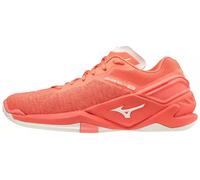 Mizuno Wave Stealth Neo Womens Netball Shoes Orange Sports Training Trainers Gym
