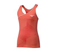 Mizuno Women Printed Tank - Hot Coral, Large