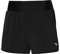 Mizuno Women's 2 in 1 4.5 Short Running, Black, S