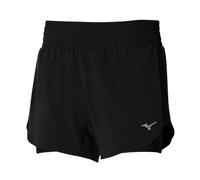 Mizuno Women's 2in1 4.5 Inch Running Shorts - Black for Ultimate Comfort and Performance
