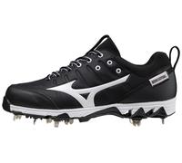Mizuno Women's 320638.9000.04.0550 9-Spike Swift 7 Low Metal Softball Cleat, Black/White