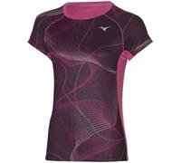 Mizuno Women's Aero Tee Running, Grape Wine, S