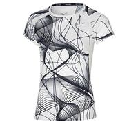 Mizuno Women's Aero Tee Running, White, L