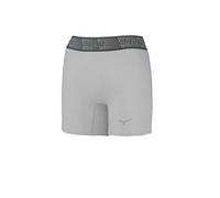 Mizuno Women's Aero Vent Padded Sliding Short, Grey, Large