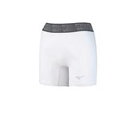 Mizuno Women's Aero Vent Padded Sliding Short, White, X-Large