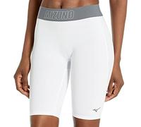 Mizuno Women's Compression Sliding Short, White, Medium