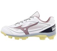 Mizuno Women's Cushionrevo Finch TPU Spike Softball Cleat, Purple-yellow, 7.5 UK