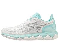 Mizuno Women's Enforce Tour Court Shoe, White Turquoise, 7.5