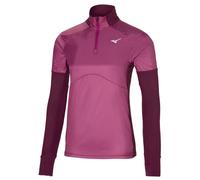 Mizuno Womens Hybrid Long Sleeve Gym 1/4 zip top - Magenta Haze RRP £50