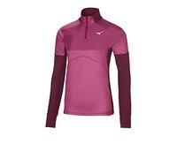 Mizuno Women's Hybrid LS Tee Running, Magenta Haze, L