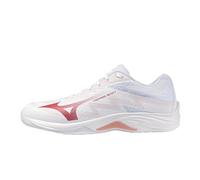 Mizuno Women's Lightning Select Volleyball Shoes, White/Rose Elegance/Lava Falls, 6