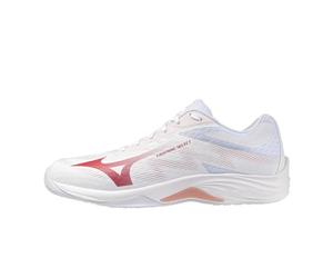Mizuno Women's Lightning Select Volleyball Shoes, White/Rose Elegance/Lava Falls, 6