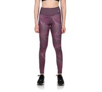 Mizuno Womens Printed Leggings Purple Gym Training Exercise Bottoms (Size XS-XL)