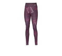 Mizuno Women's Printed Tights Running, Grape Wine, XL