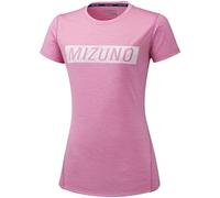 Mizuno Women's Shirts Impulse Core Graphic T-Shirt - Pink, White, Womens, Shirts, J2GA9734-64, Pink, M