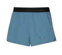 Mizuno Women's Tech Light 3.5" Split Running Shorts in Citadel Blue