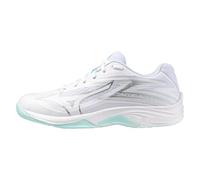 Mizuno Women's Thunder Blade Z Volleyball Shoes, White/Blue Tint, 4