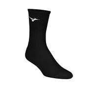 Mizuno Women's Vital Crew Sock 3-Pack, Black, S