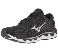 Mizuno Women's Wave Horizon 6 Sneaker, Black/Silver, 8 UK