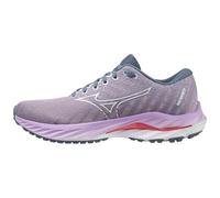 Mizuno Women's Wave Inspire 19 Road Running Shoe, Wisteria/White/Sun Kissed Coral, 10 UK