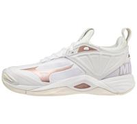 Mizuno Womens Wave Momentum 2 Netball Trainers White/Rose/Snow White 10.5 (43.5