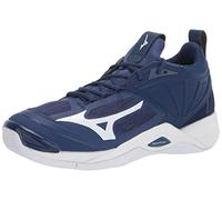 Mizuno Women's Wave Momentum 2 Volleyball Shoe, Navy and White, 7.5 UK