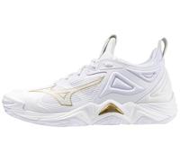 Mizuno Wave Momentum 3 Women's Volleyball Shoe, White-Gold, 5 UK