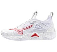 Mizuno Women's Wave Momentum 3 Volleyball Shoe, White-red, 8 US